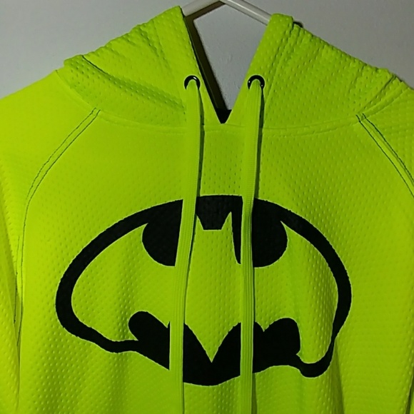 neon yellow batman hoodie